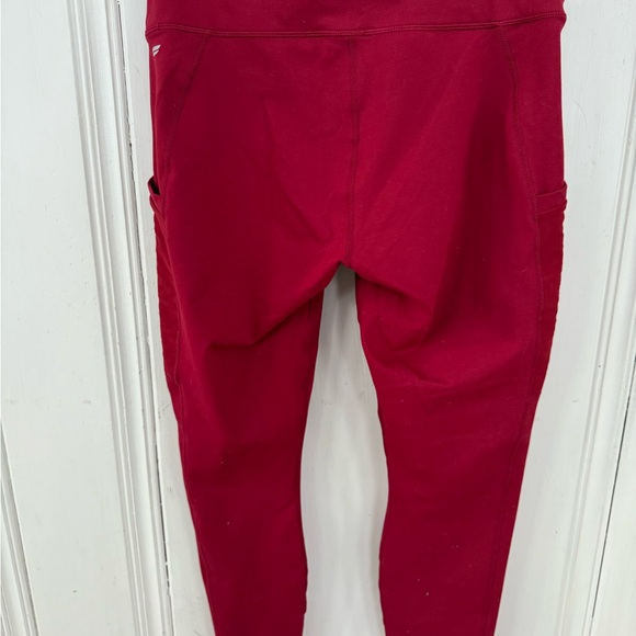 Fabletics PowerHold Maroon Leggings - Picture 5 of 6